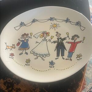 Whimsical Wedding Celebration Plate
